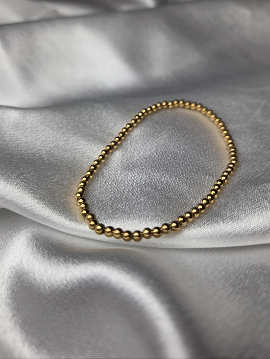 CreareJewelry Jewelry - NWT 14k Gold Filled Bead Stretch Bracelet